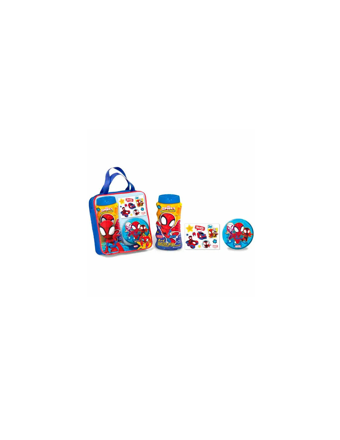 MARVEL Cartoon Lorenay Spiderman Bolsa De Baño Tatuajes Gel 300ml
