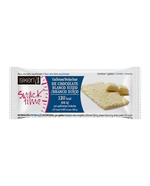 3x Siken Form Tentenpie Galleta Chocolate Blanco 25g