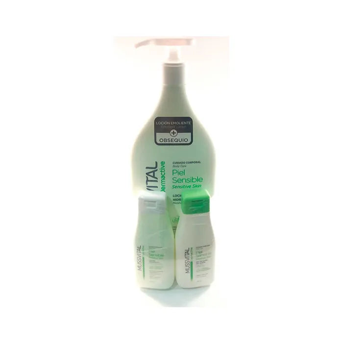 Mussvital Dermactive Körperlotion Sensible Haut 1000ml Set 3 Artikel