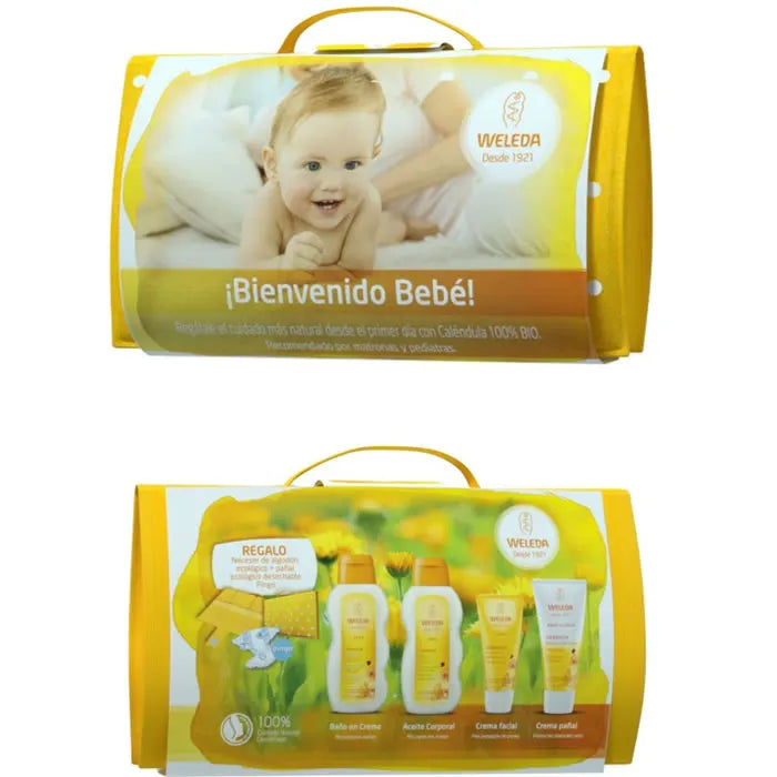 Weleda Baby Calendula Cream Bath 200ml Set 5 Artikel