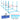 PawHut Agility Set Hunde 4-teiliges höhenverstellbar Agility-Ausrüstung mit 4 Hürden Tragetasche 99 x 65 x 94