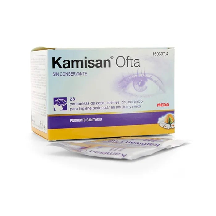 MYLAN Kamisan Ofta Ophthalmic Sterile Gaze 28 Einheiten