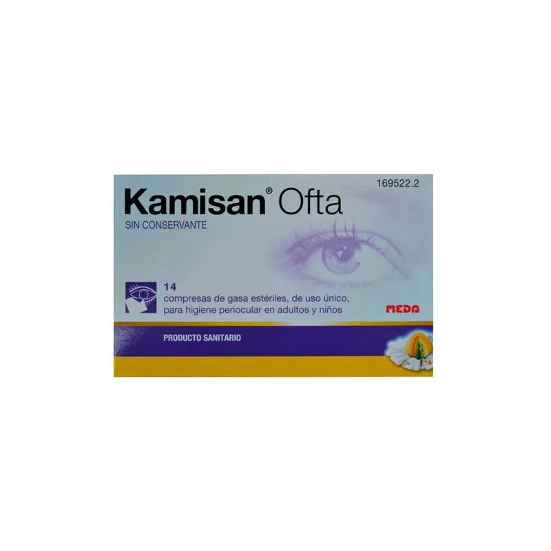 MYLAN Kamisan Ofta Ophthalmic Sterile Gaze 14 Einheiten