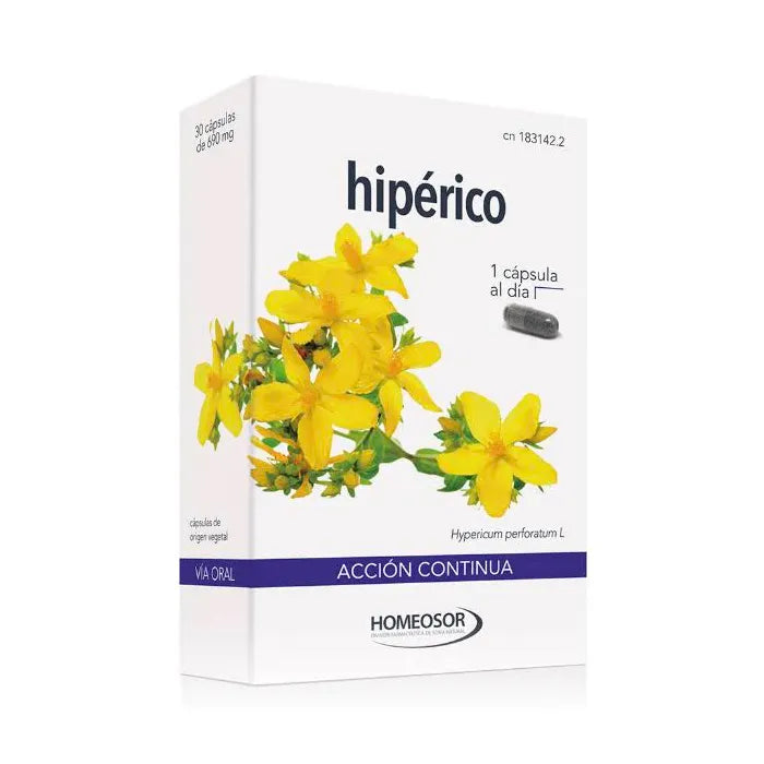 Homeosor Hypericum Kontinuierliche Wirkung 30 Kapseln