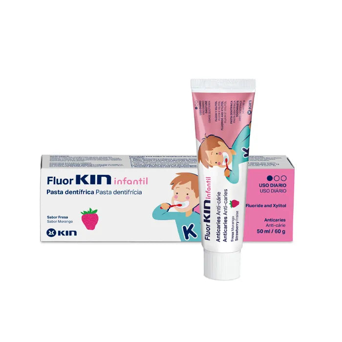 KIN Fluorkin Erdbeerpaste für Kinder 50ml