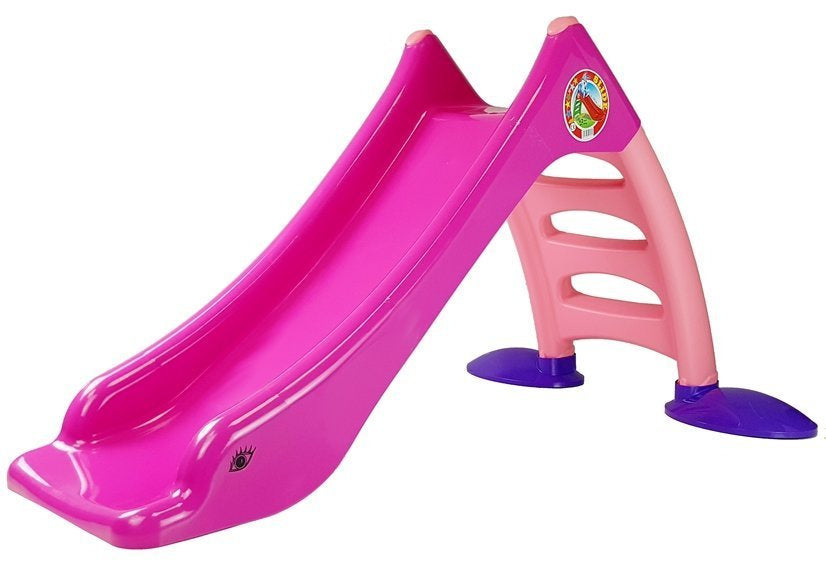 Dorex Gartenrutsche für Kinder, 3-stufige Leiter, rosa, 130 cm, 424