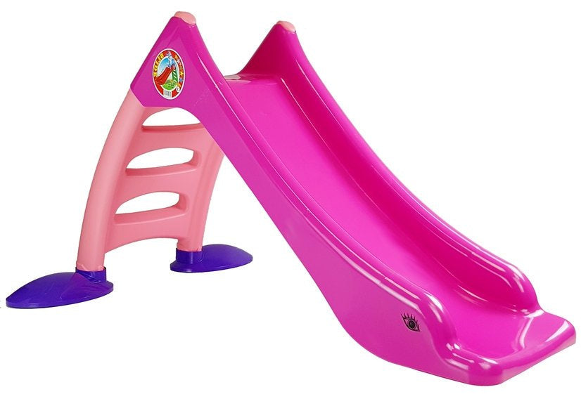 Dorex Gartenrutsche für Kinder, 3-stufige Leiter, rosa, 130 cm, 424 – Produktabbildung 2