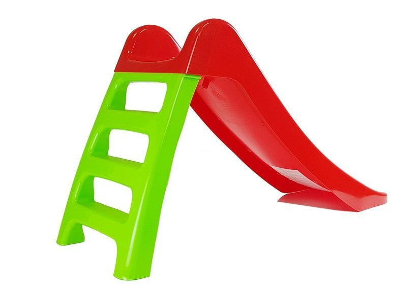 Dorex Gartenrutsche für Kinder, 3-stufige Leiter, rot, 116 cm, 428