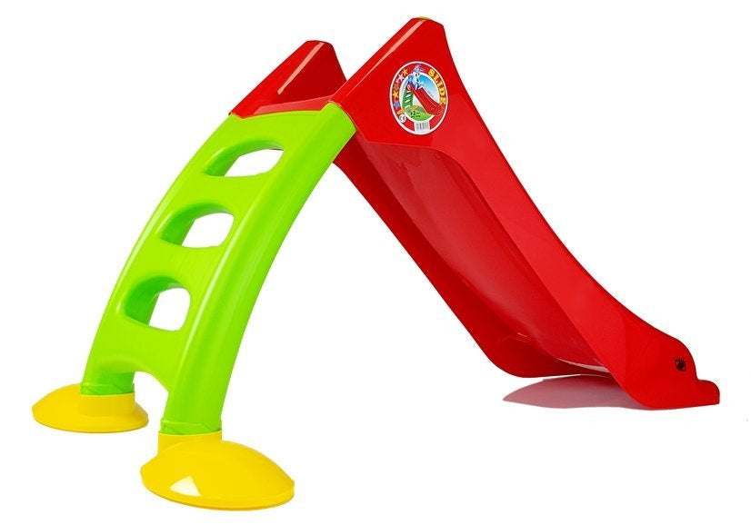Dorex Gartenrutsche für Kinder, 3-stufige Leiter, rot, 130 cm, 424 – Produktabbildung 2