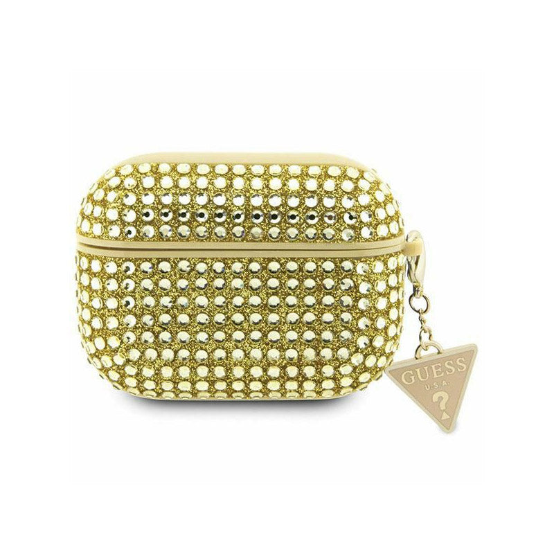 Guess Rhinestone Triangle Charm - Hülle für AirPods 3 (gold)