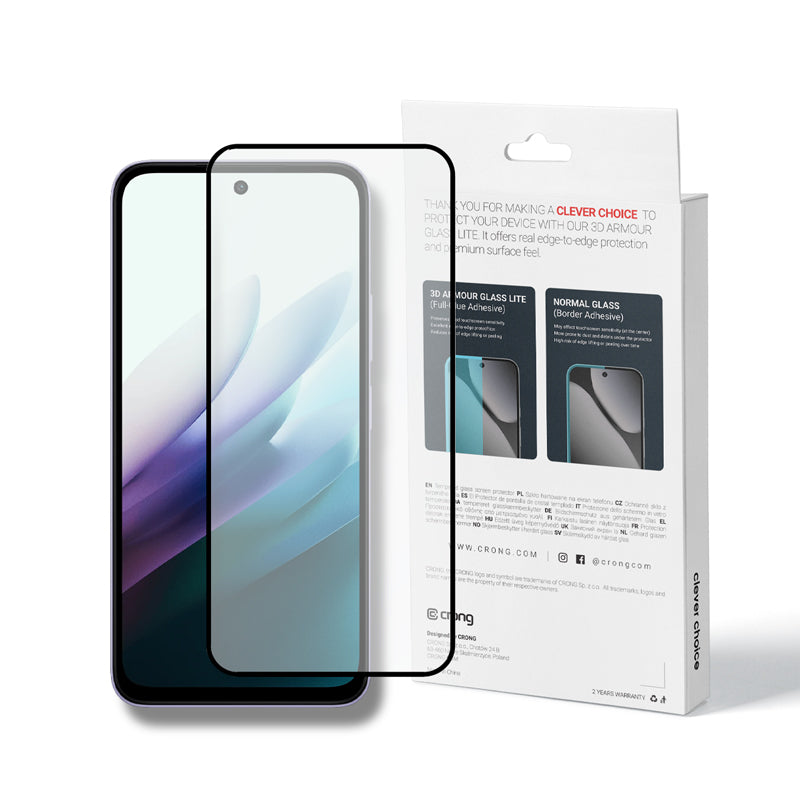 Crong 3D Armour Glass Lite - gehärtetes Glas s vollflächig lepidlem für Xiaomi Redmi 15 5G