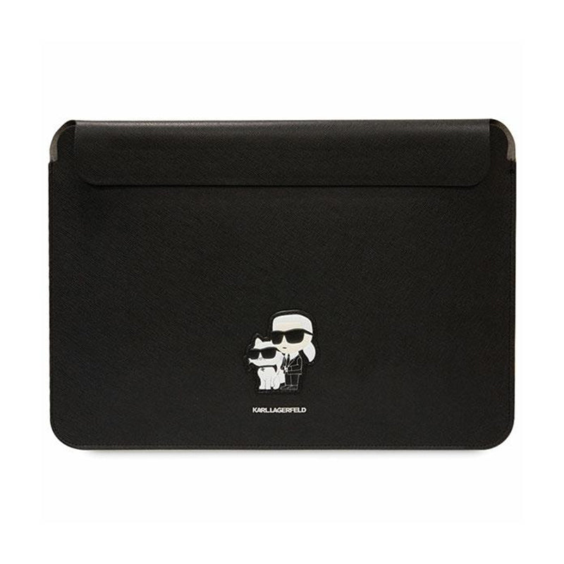 Karl Lagerfeld NFT Saffiano Karl & Choupette Sleeve - Hülle für 14" Laptop (schwarz)