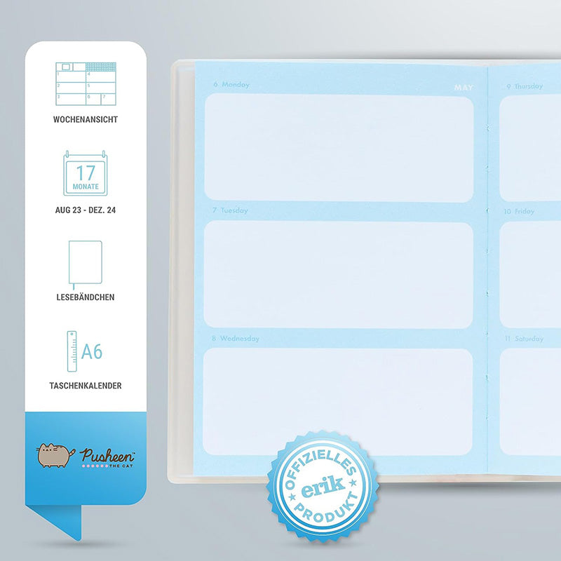 Pusheen - Kalender / Wochen- Kalender 2023/2024 (11,3 x 16,2 cm) – Produktabbildung 2