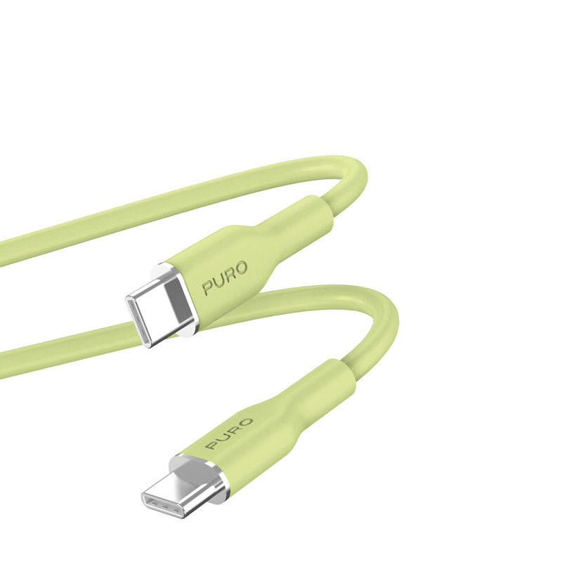 PURO ICON Soft Cable - USB-C für USB-C 1,5 m (Matcha Green)