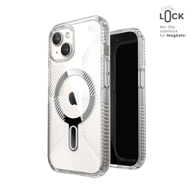 Speck Presidio Perfect-Clear Grip ClickLock & MagSafe - Hülle für iPhone 16e / iPhone 15 / iPhone 14 / iPhone