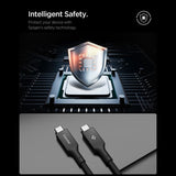 Spigen EB10015CC Essential - Kabel USB-C für USB-C PD 100W 1,5m (schwarz) – Produktabbildung 7