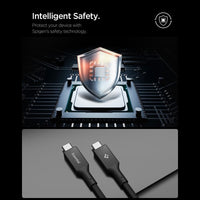 Spigen EB10015CC Essential - Kabel USB-C für USB-C PD 100W 1,5m (schwarz) – Produktabbildung 7