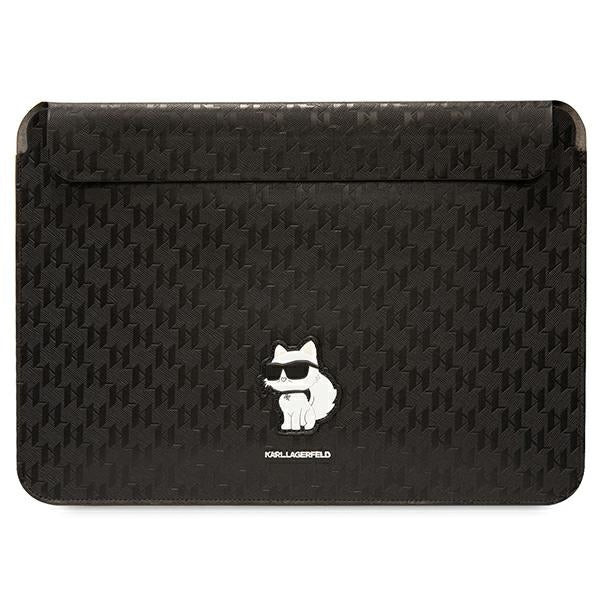 Karl Lagerfeld NFT Saffiano Monogram Ikonik Choupette Sleeve - 14" Laptop-Hülle (schwarz)