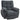 HOMCOM Recliner-Sessel, Massage-Polstersessel mit 8 Vibrationspunkten, verstellbare Fußstütze, Seitentasche