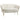 HOMCOM Vintage 2-Sitzer Sofa, Couch, Polstermöbel, Samtoptik, bis 150 kg, Creme/Gold
