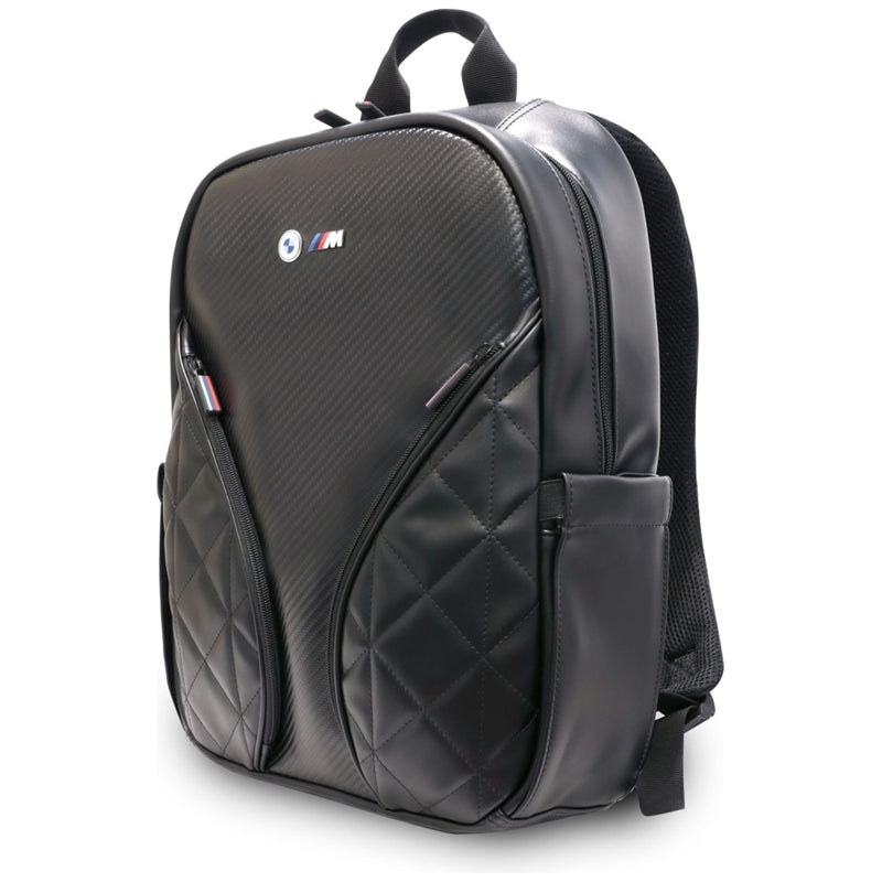 BMW karbonové kapsy a Metall- Logo - Rucksack für Laptop 16" (schwarz) – Produktabbildung 2