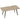 HOMCOM Couchtisch Beistelltisch mit Stahlbeine, 4 cm dicker Tischplatte Wohnzimmertisch 100 x 50 x 45 cm