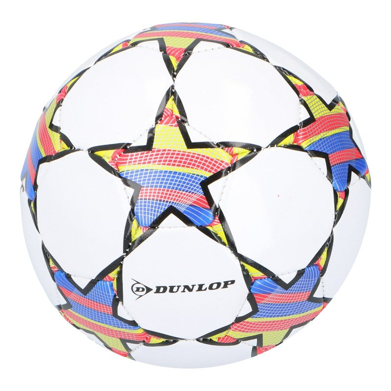 Dunlop - Mini Trainings- Fußball- Ball für Kinder 32 panelů Größe 2 (weiß/rot)