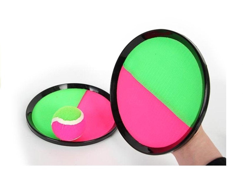 LEAN TOYS Catchball Klettball Ball Catch Ball Spiel Fangspiel Garten Spielzeug – Produktabbildung 2