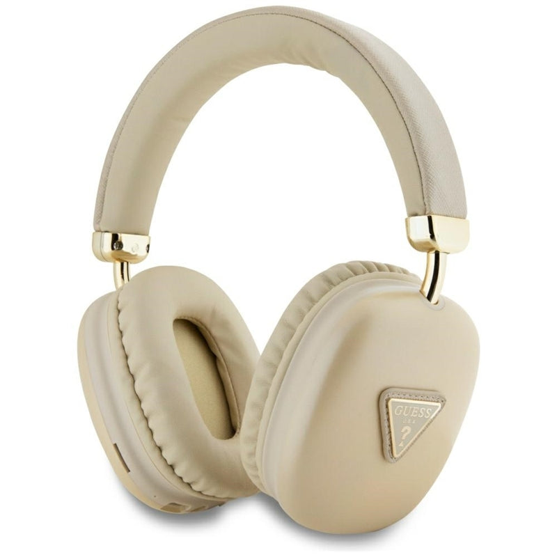 Guess Metallic Triangle Logo - kabellose Over-Ear- Kopfhörer Bluetooth V5.3 (gold)