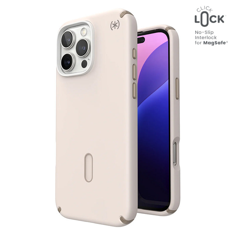 Hülle Speck Presidio2 Pro ClickLock & MagSafe für iPhone 16 Pro Max (Bleached Bone / Heirloom Gold / Hazel