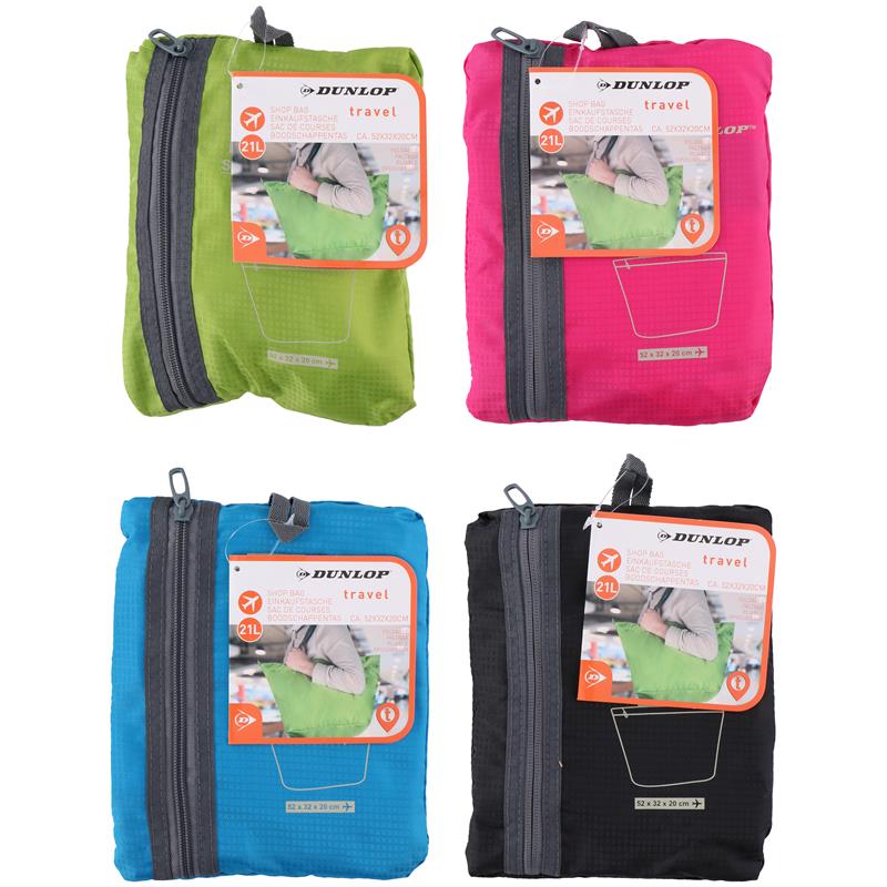 Dunlop - faltbar Einkaufs- Tasche (blau) – Produktabbildung 2