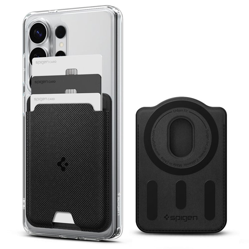 Geldbörse Spigen Urban Fit MagSafe - MagSafe-Geldbörse (schwarz)
