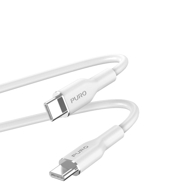 PURO ICON Soft Cable - USB-C für USB-C 1,5 m (Weiß)