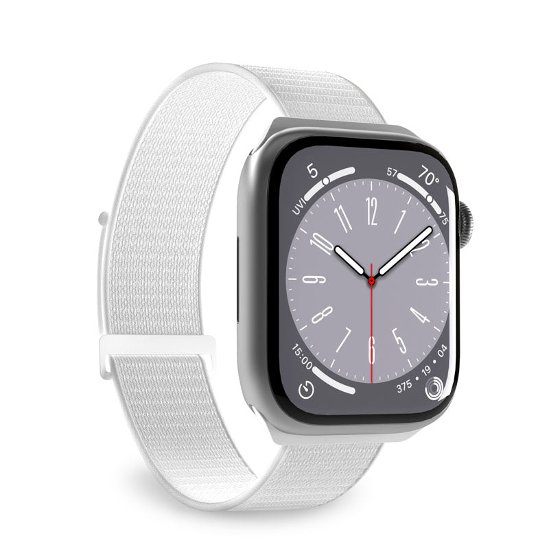 PURO Nylon Sport - Armband für Apple Watch 44/45/46/49 mm (weiß)