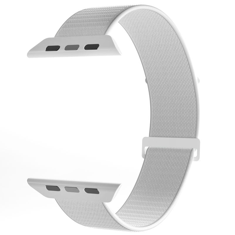 PURO Nylon Sport - Armband für Apple Watch 44/45/46/49 mm (weiß) – Produktabbildung 2