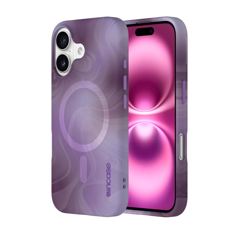 Incase Halo Case MagSafe - Hülle für iPhone 16 (Oil Slick Lilac)