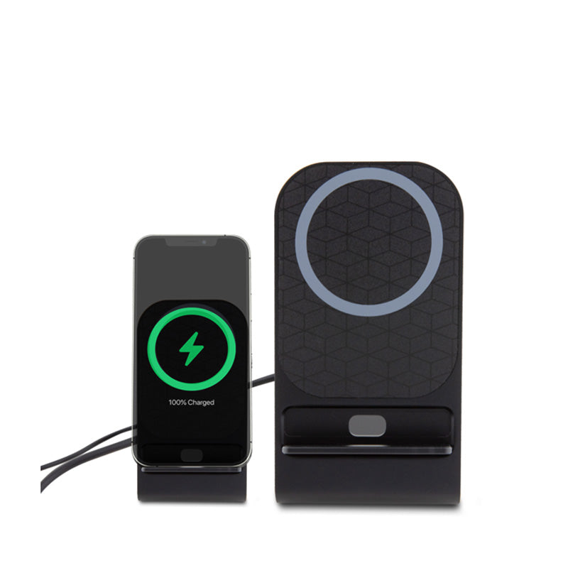 BMW MagSafe Desk Charger with Stand - Induktions- Ladegerät MagSafe 15W für stůl (schwarz) – Produktabbildung 2