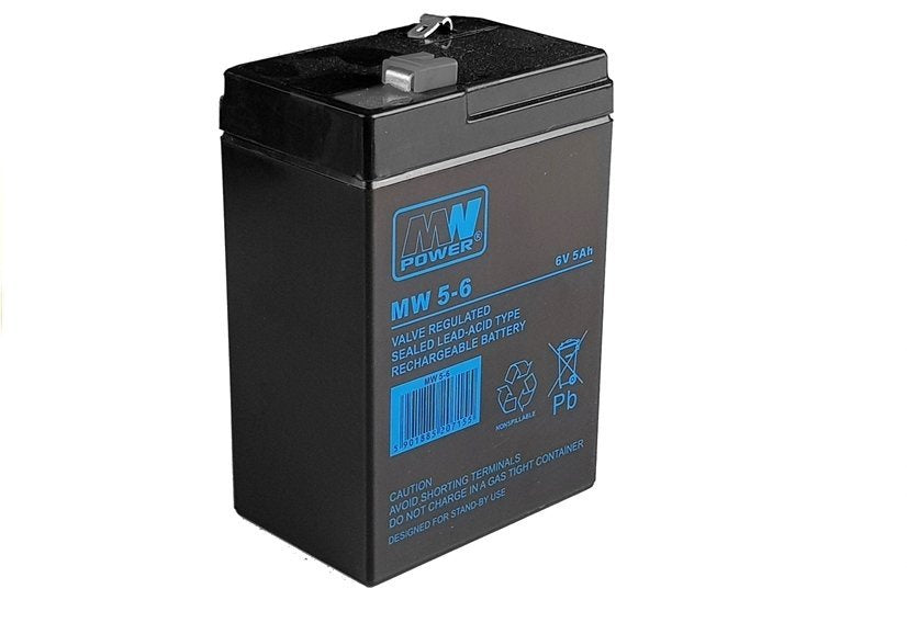 LEAN CARS AGM-Gel-Batterie für ein Auto für eine 6V5Ah-Batterie