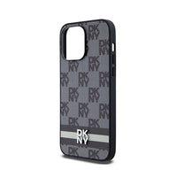 DKNY Leather Checkered Mono Pattern & Printed Stripes - Hülle für iPhone 14 Pro Max (schwarz) – Produktabbildung 6