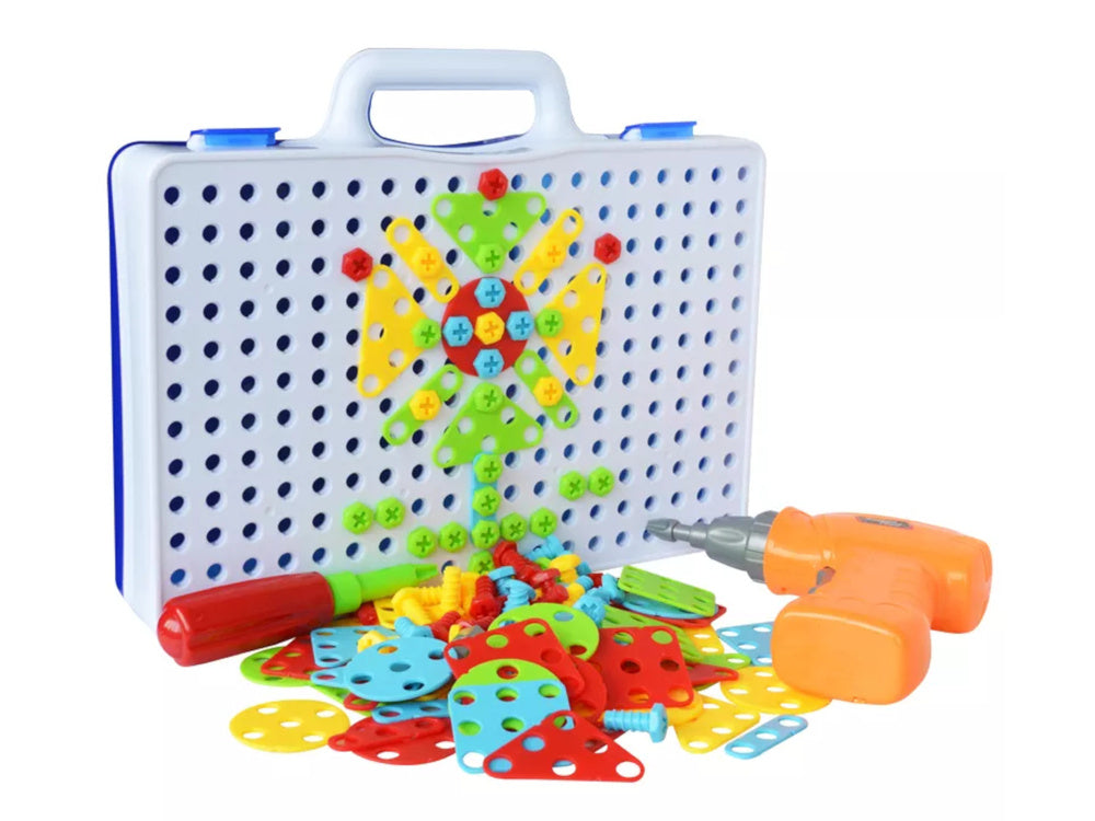 LEAN Toys Kreatives Mosaik-Puzzle 4in1 Schraubendreher 237 Teile – Produktabbildung 2