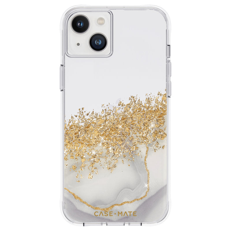 Case-Mate Karat - Hülle verziert zlatem für iPhone 14 Plus (Marble)
