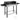 Outsunny Holzkohlegrill Grill BBQ-Grill, verstellbares Rost, 1 Drehspieß, 118 x 32 x 90 cm, Schwarz + Silber