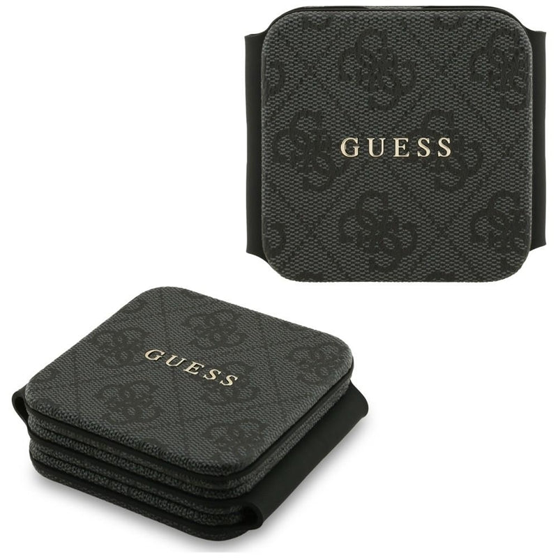 Kabelloses Ladegerät Guess 4G - Induktions- Ladegerät MagSafe 3 in 1 für iPhone, AirPods a Apple Watch 15W