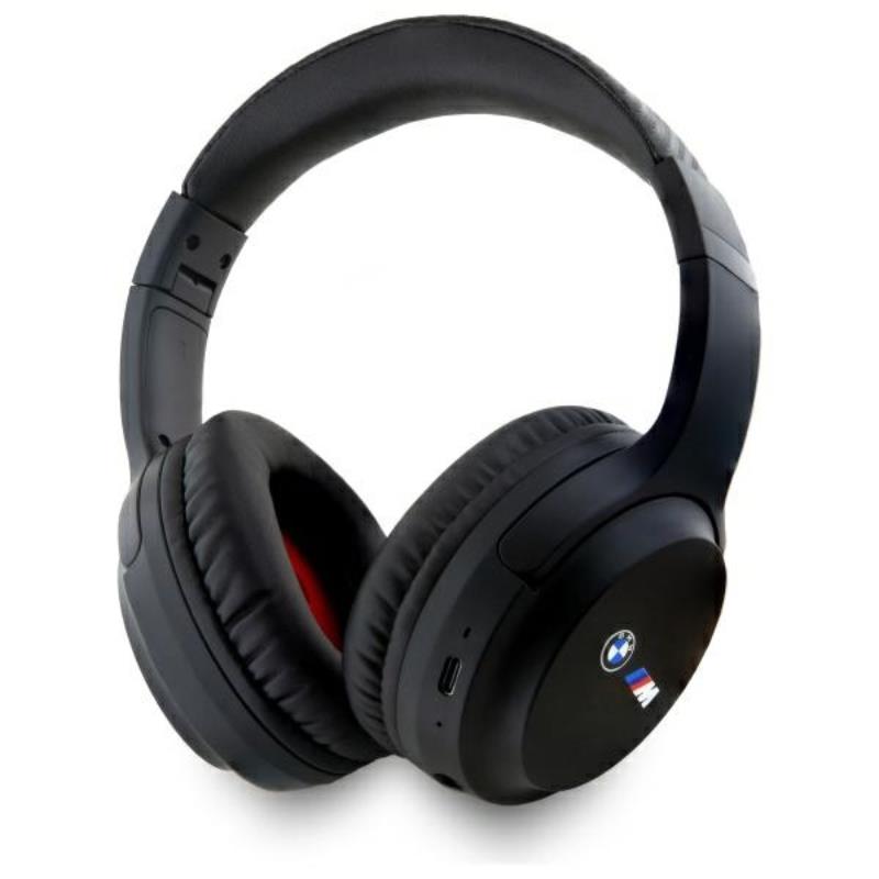 BMW Printed Logos - kabellose Over-Ear- Bluetooth Kopfhörer ENC (schwarz)