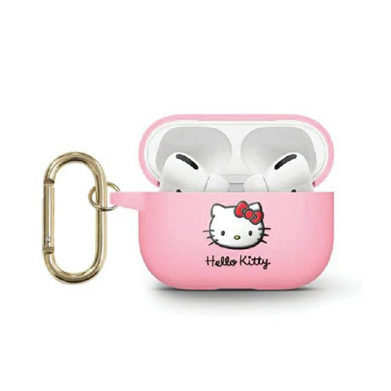 Hello Kitty Silicone 3D Kitty Head - Hülle für AirPods 3 (rosa)