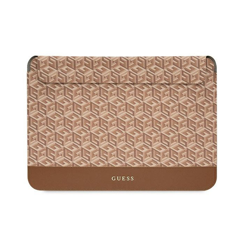 Guess GCube Stripes Computer Sleeve - Hülle für 16" Laptop (braun)