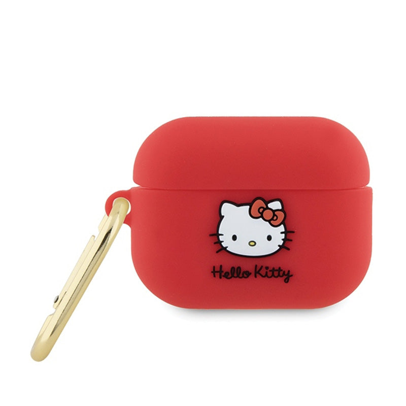 Hello Kitty Silicone 3D Kitty Head - Hülle für AirPods Pro 2 (fuchsiová)