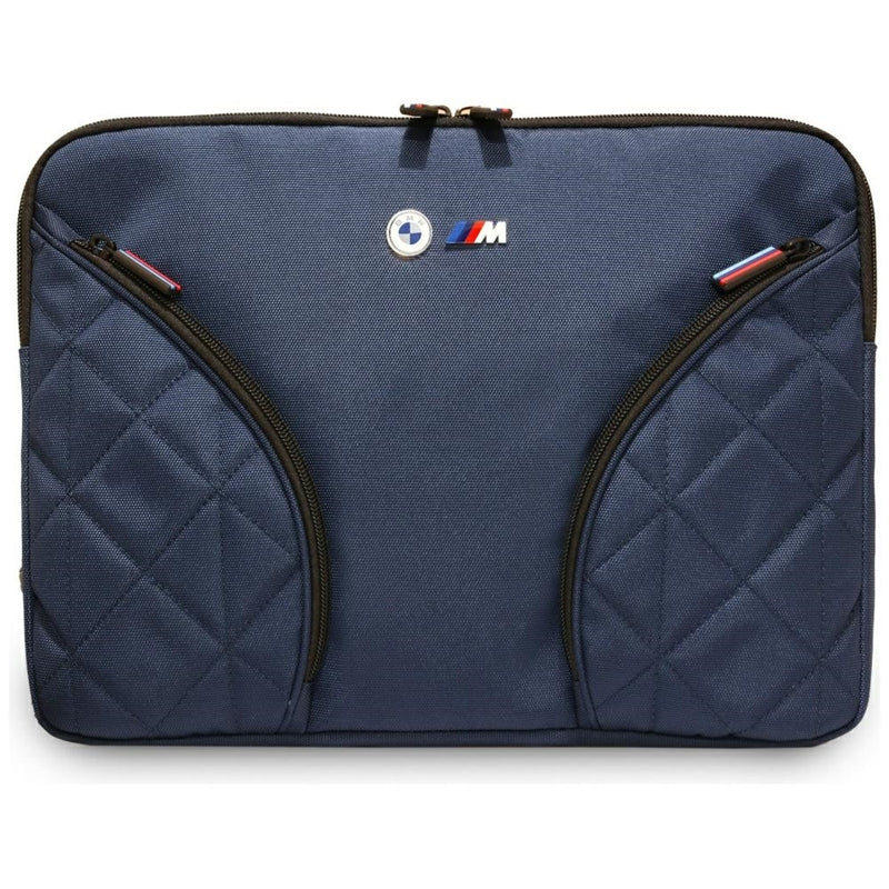 Nylonové kapsy a Metall- Logo BMW - Laptop-Tasche 14" (dunkel blau)