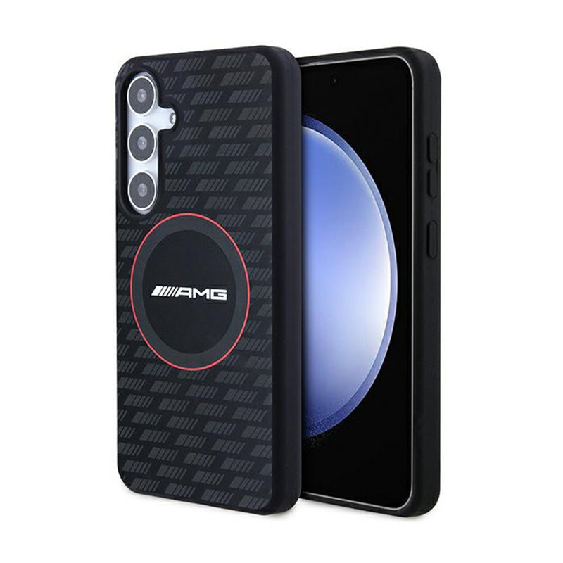 AMG Silicone Carbon Pattern MagSafe - Hülle für Samsung Galaxy S24 (schwarz)