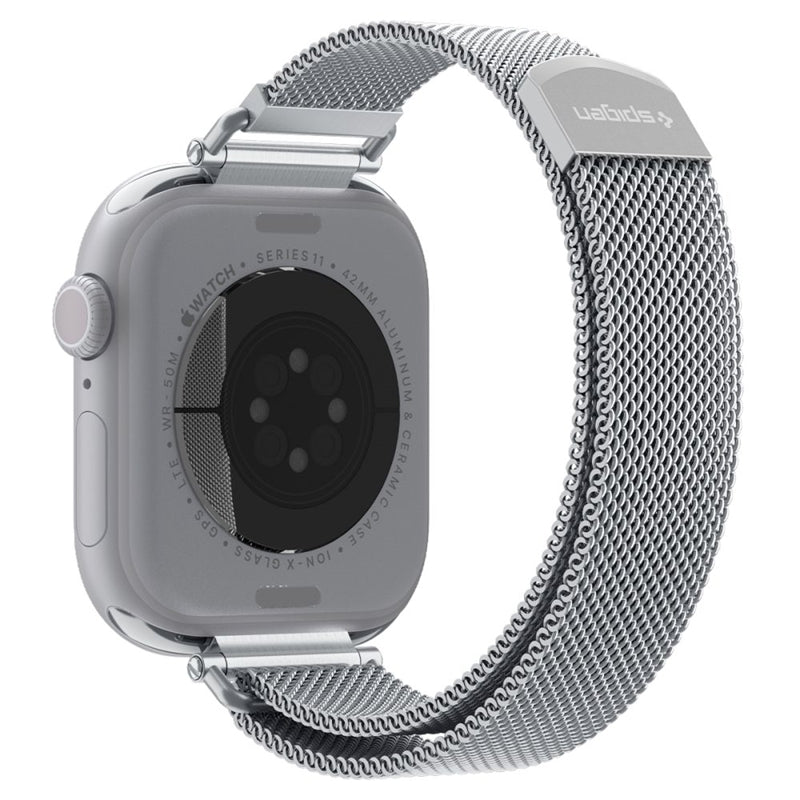 Spigen WBM4 - Stainless Steel Band for Apple Watch 40/41/42 mm (Silver) – Produktabbildung 2